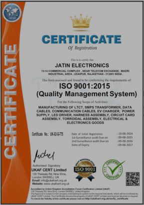 ISO 9001:2015 Certificate